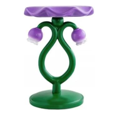 Imagem de Mesa de canto mesa lateral em forma de flor mesa lateral pequenos espaços mesa lateral design criativo mesa de cabeceira para sala de estar sofá mesa compacta