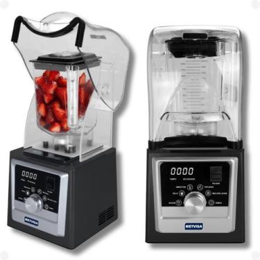Imagem de Liquidificador Digital Abafador Alta Rotação 2l Metvisa 220v, 220V