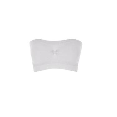Imagem de Sutiã Top Faixa Bustier Sem Costura Lupo - Ref. 44000, M, Branco