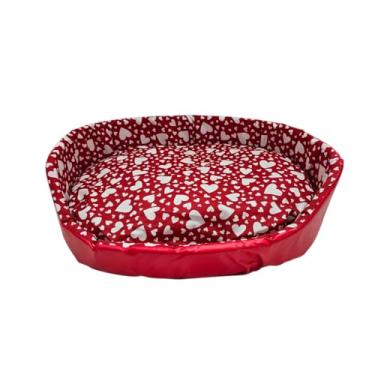 Imagem de Cama Europa Bagum com Ziper para Cães e Gatos - São Benedito Pet (Vermelha, N.2-43X36X14CM)