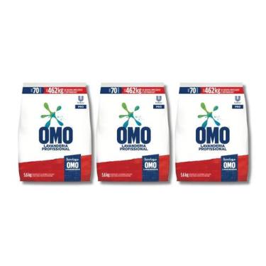 Imagem de Kit 3 Sabão em Pó Lavagem Perfeita 5,6kg OMO
