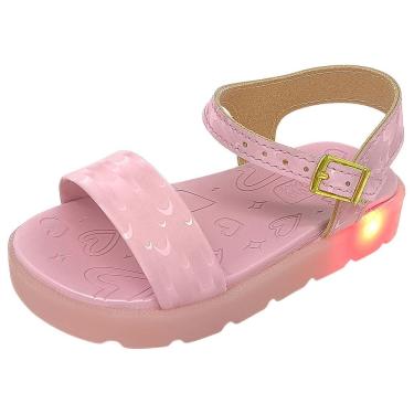 Imagem de Sandalia Infantil Menina Conforto Led Brilhante Molekinha