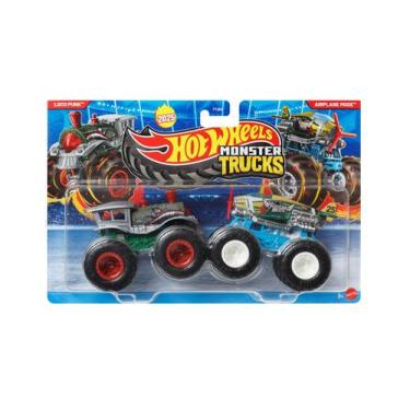 Imagem de Hot Wheels Monster Truck Pack Com 2 - Mattel Fyj64 Escolha, Jcc66