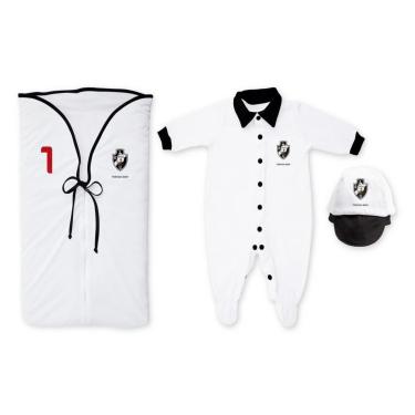 Imagem de Kit Bebê Saída Maternidade Vasco Branco - Torcida Baby