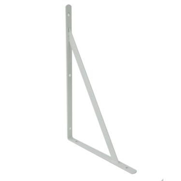 Imagem de Cantoneira de Ferro 30x19cm Mão Francesa Branco - Tudo em Caixa