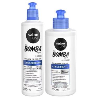 Imagem de Kit S.O.S Bomba Original com Ativador e Creme de pentear 300ml Salon L