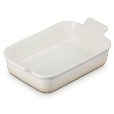 Imagem de Travessa Retangular Heritage 19 cm Branco Meringue Le Creuset