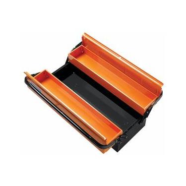 Imagem de Caixa para Ferramentas Tramontina Pro 44952001 com 3 Gavetas e Alças Flex - Preto/Laranja