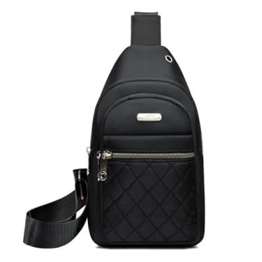 Imagem de Mochila tiracolo pequena para mulheres, bolsa de peito, bolsa tiracolo masculina, viagem, esportes, corrida, caminhada, pochete