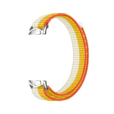 Imagem de Pulseira esportiva de nylon para mulheres e homens, pulseira de substituição para Xiaomi Mi Band 10/9/8 (branco milho, para Xiaomi Mi Band 8/9/10)