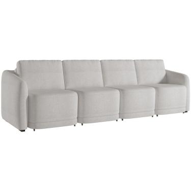 Imagem de Sofá Cama Para Sala De Estar 4 Lugares 316cm Montserrat K01 Bouclê Creme - Lyam Decor