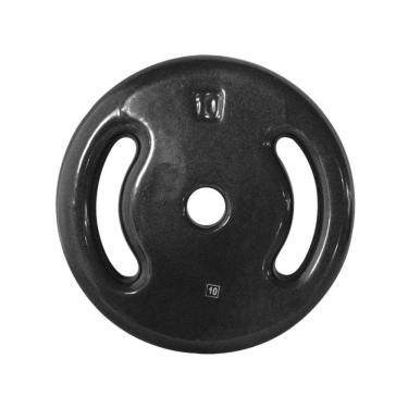 Imagem de Anilha Ferro Fundido Emborrachada Fitness Academia 10Kg