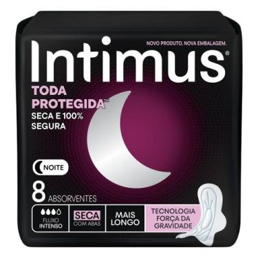 Imagem de Absorvente Intimus Noturno Seca C/ Abas 8 Unidades