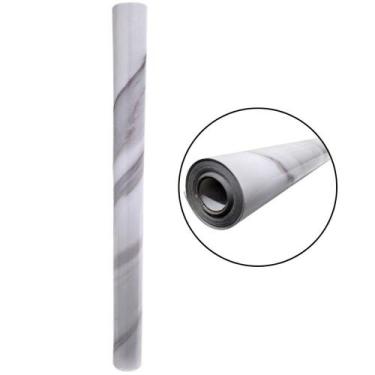 Imagem de Papel de Parede Auto Adesivo Rolo 0,60 x 10 Metros CASA LYS - Branco O