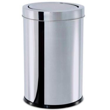 Imagem de Lixeira Brinox 3032/206 Tampa Basculante 7,8 Litros Inox