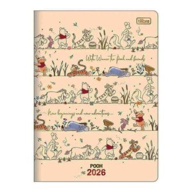 Imagem de Agenda Planner Ursinho Pooh 2026 Grampeado 20 Folhas Friends - Tilibra