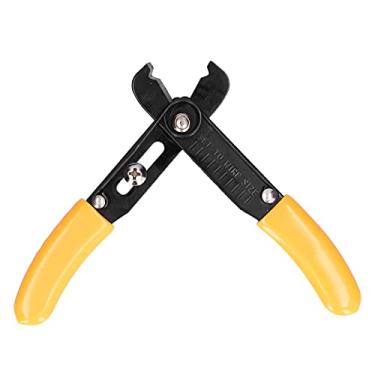 Imagem de Cortador de descascador de fio Mini ferramenta de decapagem de corte de cabo portátil ajustável amarelo profissional descascador de fio de precisão para eletricistas entusiastas