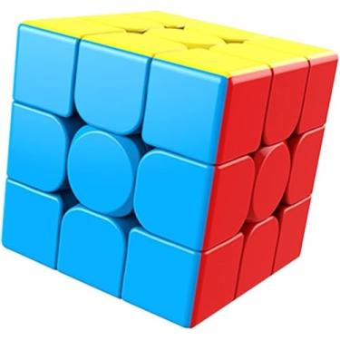 Imagem de Cubo Mágico 3x3x3 Stickerless Moyu Meilong, Multicor, Profissional, Ágil, Cores Vibrantes, Design Ergonômico, Mecanismo Avançado