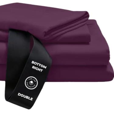 Imagem de THE LAD COLLECTIVE Jogo de cama solteiro GG 3.0 - jogo de cama solteiro GG - jogo de cama de 4 peças com lençol de elástico, lençol de cima e 2 fronhas padrão [edredom não incluído] - algodão bambu