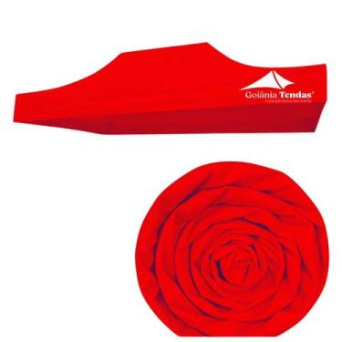 Imagem de Cobertura Para Tenda Piramidal 3x3 - Goiânia Toldos, Vermelho, Vermelh