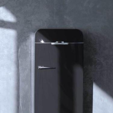 Imagem de Papel Adesivo Preto Brilho Envelopar Geladeira Fogão 2mx50cm - BG Ades