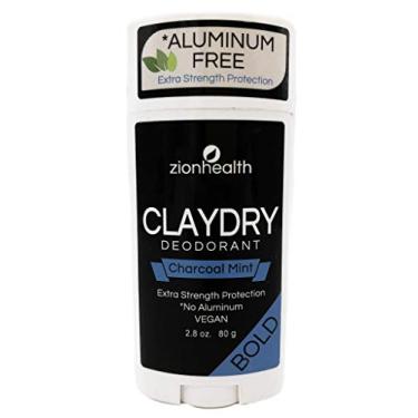 Imagem de (Charcoal Mint) - ClayDry Bold Charcoal Mint Deodorant Zion Health 80ml Stick