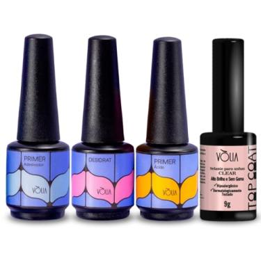 Imagem de Kit Top Coat+ Desidrat+ Primer Ácido+ Primer sem Ácido Vòlia