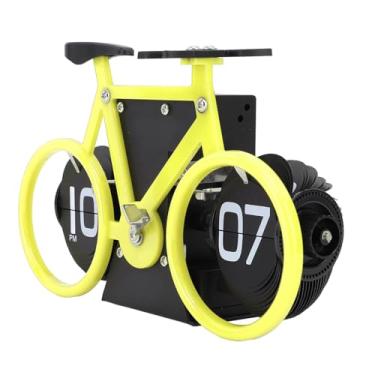 Imagem de Relógio Mecânico Flip Vintage, Relógio de Mesa Em Formato de Bicicleta, Retro Mecânico, Alimentado por Bateria, Temporizador, Lembrete, Relógio de Mesa para Escritório e Casa