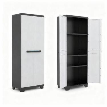 Imagem de Armário Alto Multiuso 2 Portas Modelo Linear Keter