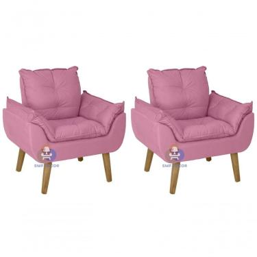 Imagem de 02 Poltrona Opala Rose Su Decor