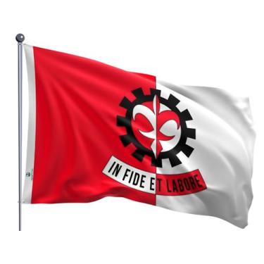 Imagem de Bandeira do Município de Pará de Minas Dupla Face Estampada Tamanho 70