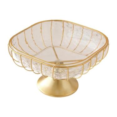 Imagem de Bothyi Cesta de Frutas de Arame Metálico, Suporte Decorativo para Frutas, Legumes E Pães, Ideal para Sala de Estar, Da Cozinha E Decoração de Casa, M