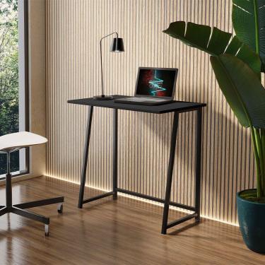 Imagem de Escrivaninha Mesa Dobravel Office E Estudo Jade Klm Store Preto-preto