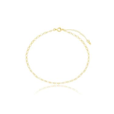 Imagem de Tornozeleira Elos Delicados Feminina Banhados A Ouro 18k