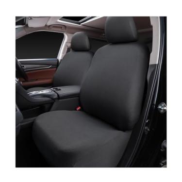 Imagem de NYTKL 2 peças de capas de assento de carro, capa de assento automotivo de tecido elástico respirável, protetores de assento de carro laváveis antiderrapantes, capa de almofada universal de veículos