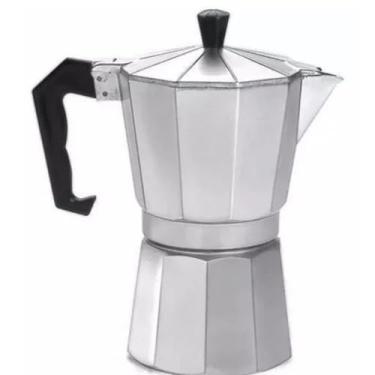 Imagem de Cafeteira Italiana em Alumínio, Moka Express Clássica, para 6 Xícaras, Prata, Preparo Manual de Café Expresso