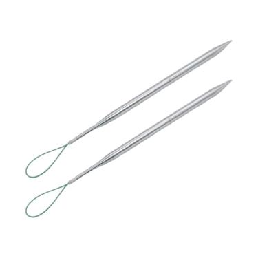 Imagem de Fancyes Conjunto de 2 passadores de cordão para costura, agulha de reposição, passadores de cordão DIY para calças de moletom, shorts, moletons com capuz, 5mm