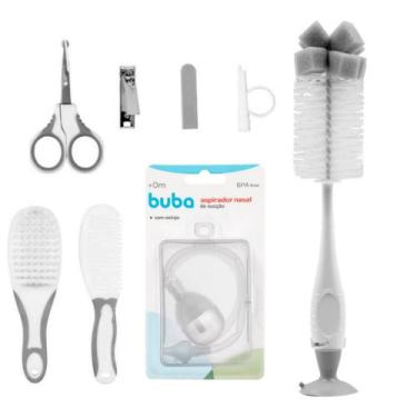 Imagem de Kit Cuidados Baby com 9 Peças Presente Chá Bebê Unissex Buba