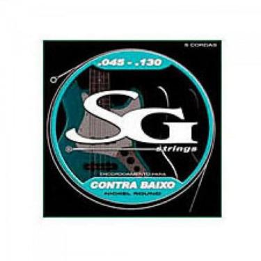 Imagem de Encordoamento para Contrabaixo 045 5 Cordas SG Nickel