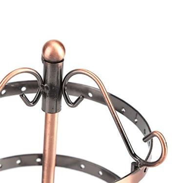 Imagem de Acouto Suporte Giratório para Exibição de Brincos - 3 Cores 3 Camadas 72 Furos Expositor Giratório para Brincos Suporte para Joias de Metal - Torres de Joias, Colares, Pulseiras, (Bronze Antigo)