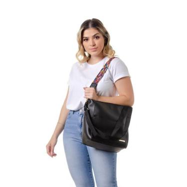 Imagem de Bolsa Estilo Sacola com alças coloridas de Ombro Estilo Peruana - Alic