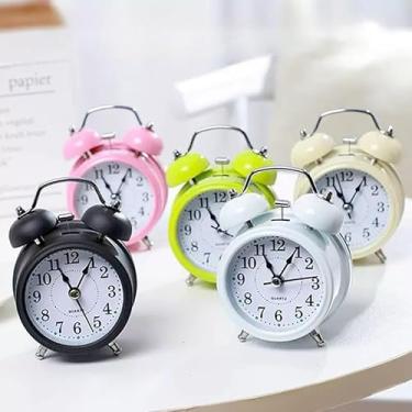 Imagem de Relógio Mesa Despertador Mecânico Com Luz(branco (16X5.5CM))