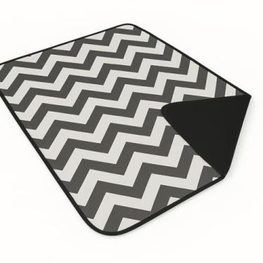 Imagem de Tapete de Praia 1,50X1,40mts Manta Impermeavel p/Ar Livre, Acampamento, Piscina Manta para Picnic(Zig-Zag)