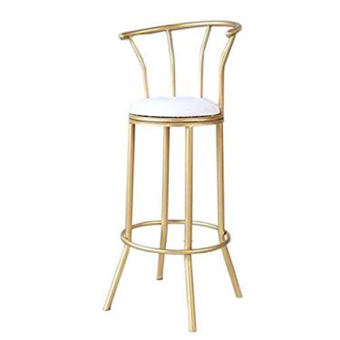 Imagem de Banqueta para pés, cadeira de bar estilo europeu, banquinho alto de arte de ferro criativo, cadeira de bar, poltrona dourada de arame de ferro, espreguiçadeira, banco de bar