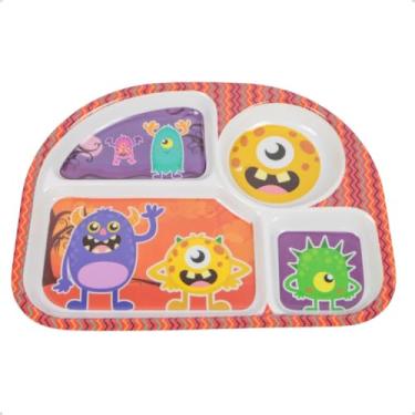 Imagem de Pratinho Infantil de Plástico com Divisórias