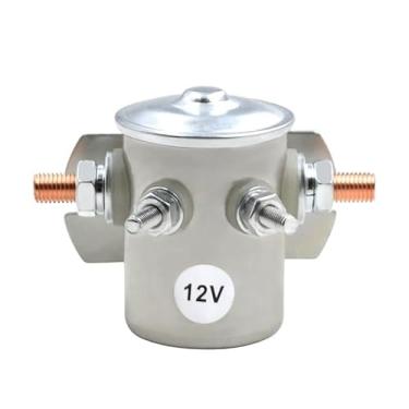 Imagem de Relé solenoide de serviço contínuo Max 300A Niquelado para Carrinhos Guincho Marine in Rush 12V SA-4201 S-A-S-4201 S-A-S-4202 S-A-S-421