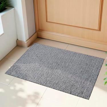 Imagem de Tapete Porta de Entrada Capacho 45cm x 65cm Zello Luxo Antiderrapante (Preto)