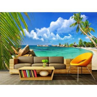 Imagem de Papel de Parede Painel Fotográfico Praia 90 -1,00 X 1,00 - Voce Decora