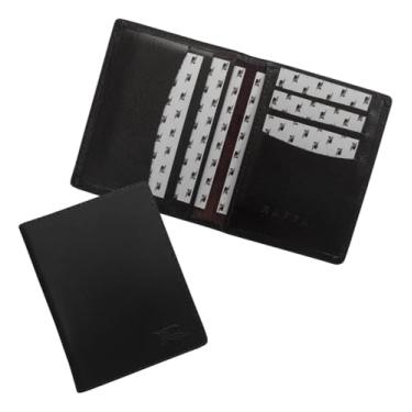Imagem de Carteira Slim Couro RFID Blocking 80-R Personalizada Raffai Couros Cor:Preto