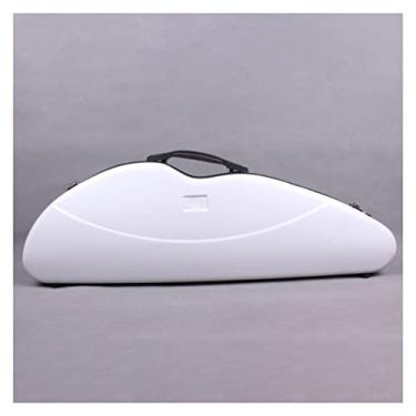 Imagem de Estojo De Violino Branco Tamanho 4/4 Estojo De Fibra De Carbono Mista Estojo De Violino Resistente E Leve Tamanho Completo Estojo de Violino